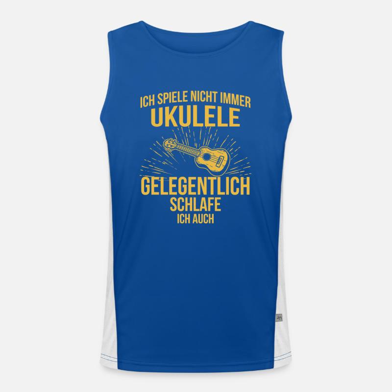 Ukulele Ukulele-Spieler Ukulelist Funktionelles Kontrast-Tank Top für Männer 