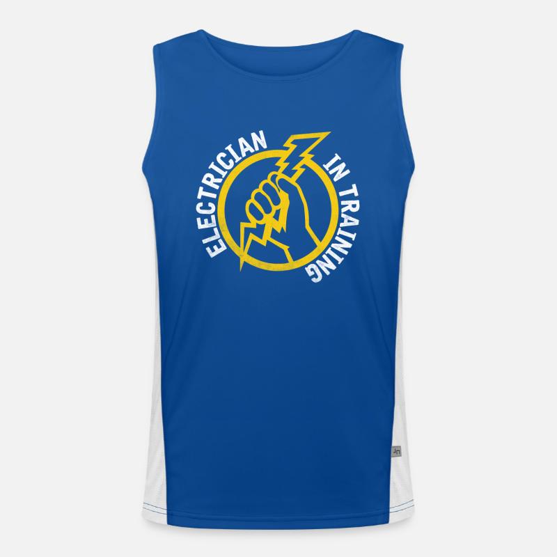 Electrician Electrical Engineering Training Electronics Men's Functional Contrast Tank Top 