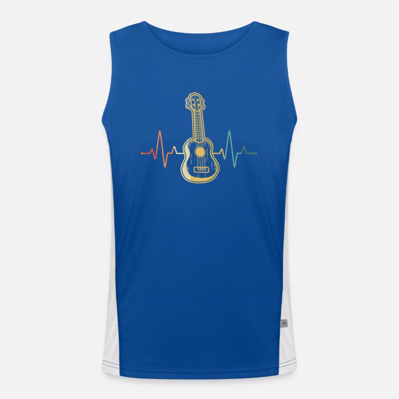 Ukulele Ukulele-Spieler Ukulelist Funktionelles Kontrast-Tank Top für Männer 