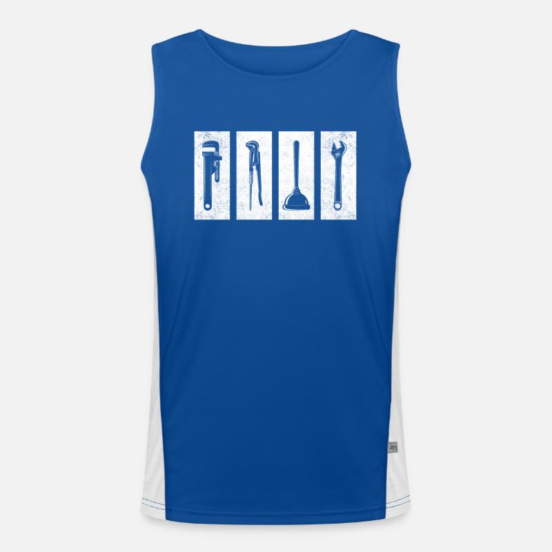 Régulateur de pression de soupape de pompe de chauffagiste Débardeur respirant contrasté Homme 