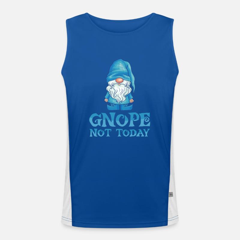 Gartenzwerg Hobby Gnom Garten Funktionelles Kontrast-Tank Top für Männer 