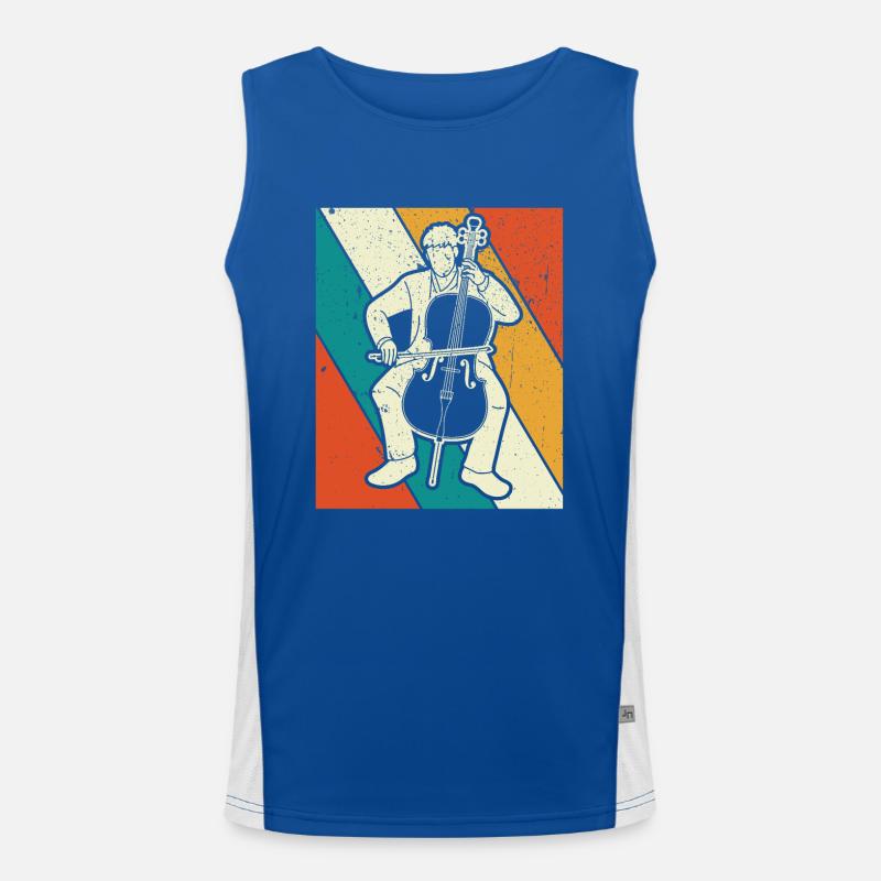 Cello cello player cellist Men's Functional Contrast Tank Top 
