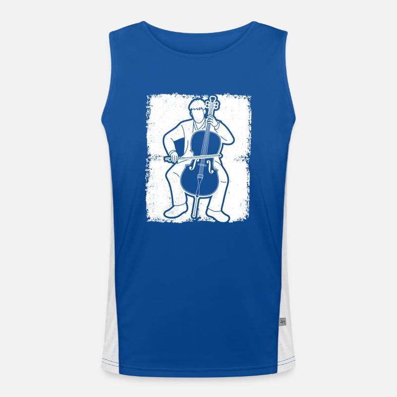 Cello cello player cellist Men's Functional Contrast Tank Top 