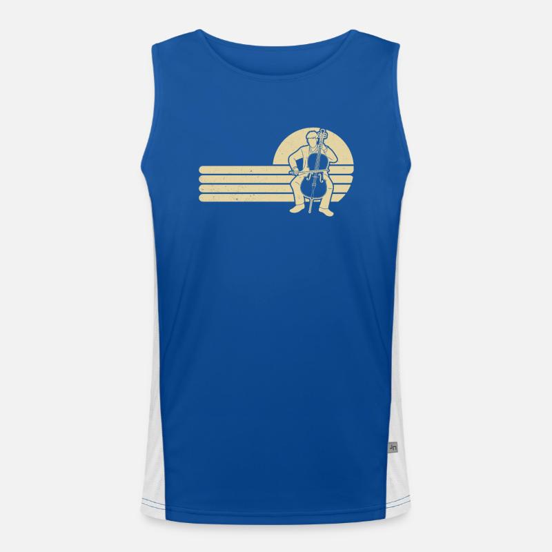 Cello cello player cellist Men's Functional Contrast Tank Top 