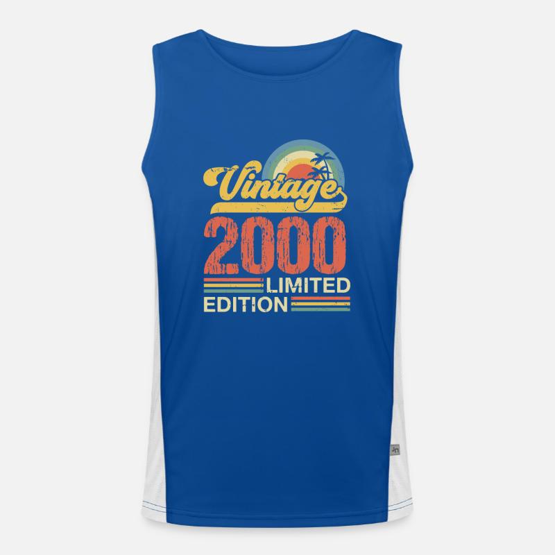 2000 Funktionelles Kontrast-Tank Top für Männer 