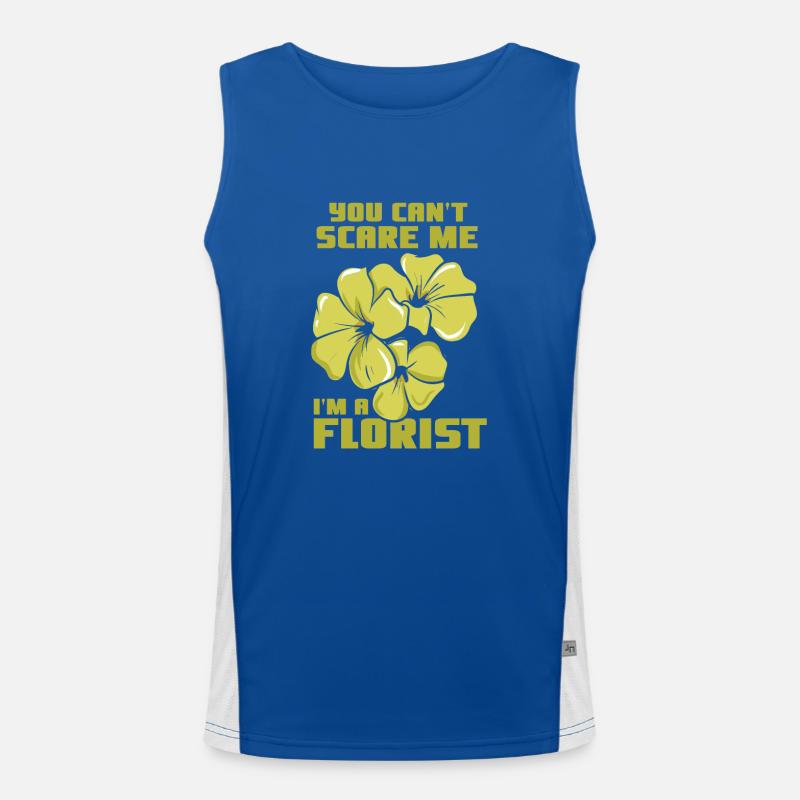 Florist Floristin Beruf Funktionelles Kontrast-Tank Top für Männer 