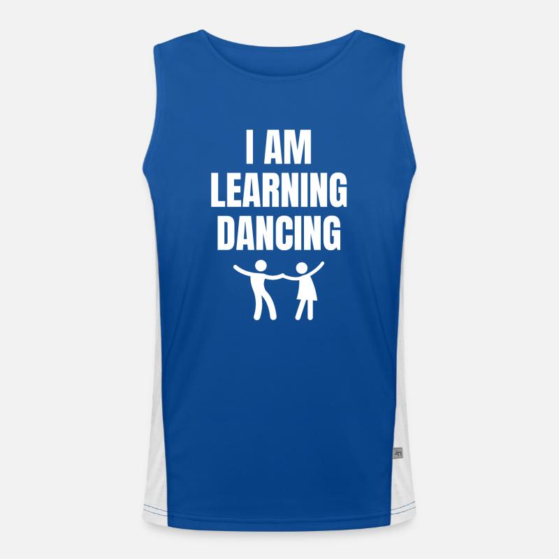 J’apprends à danser Dire anglais Débardeur respirant contrasté Homme 