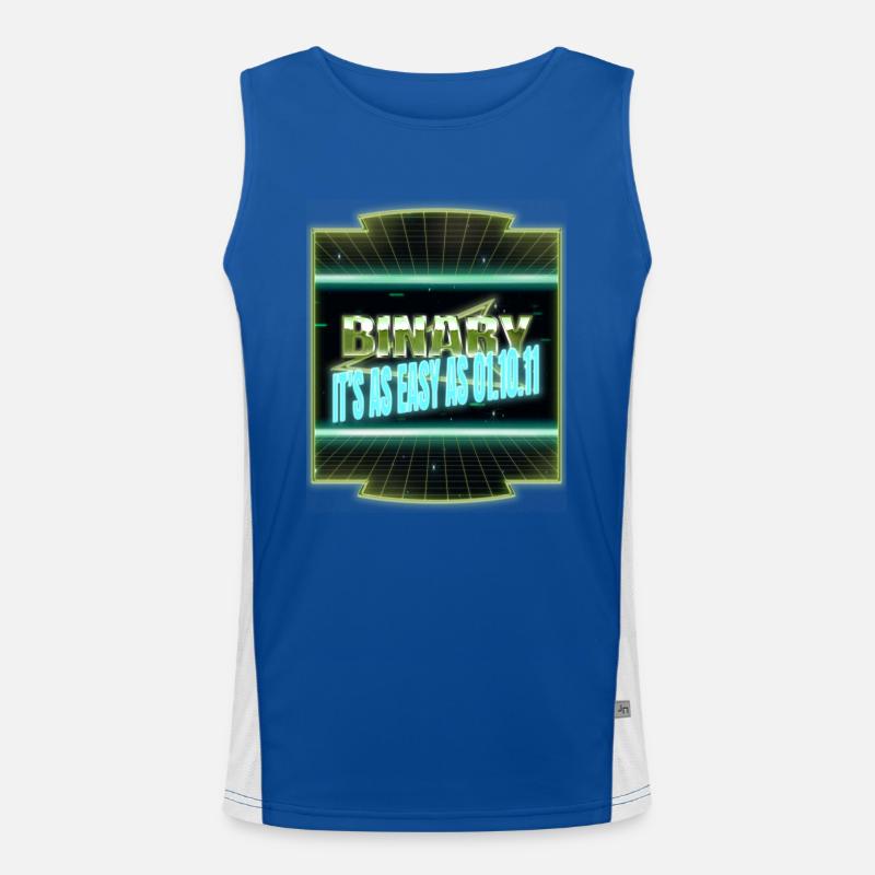 hacking computer equestrian geek fingers computer Funktionelles Kontrast-Tank Top für Männer 