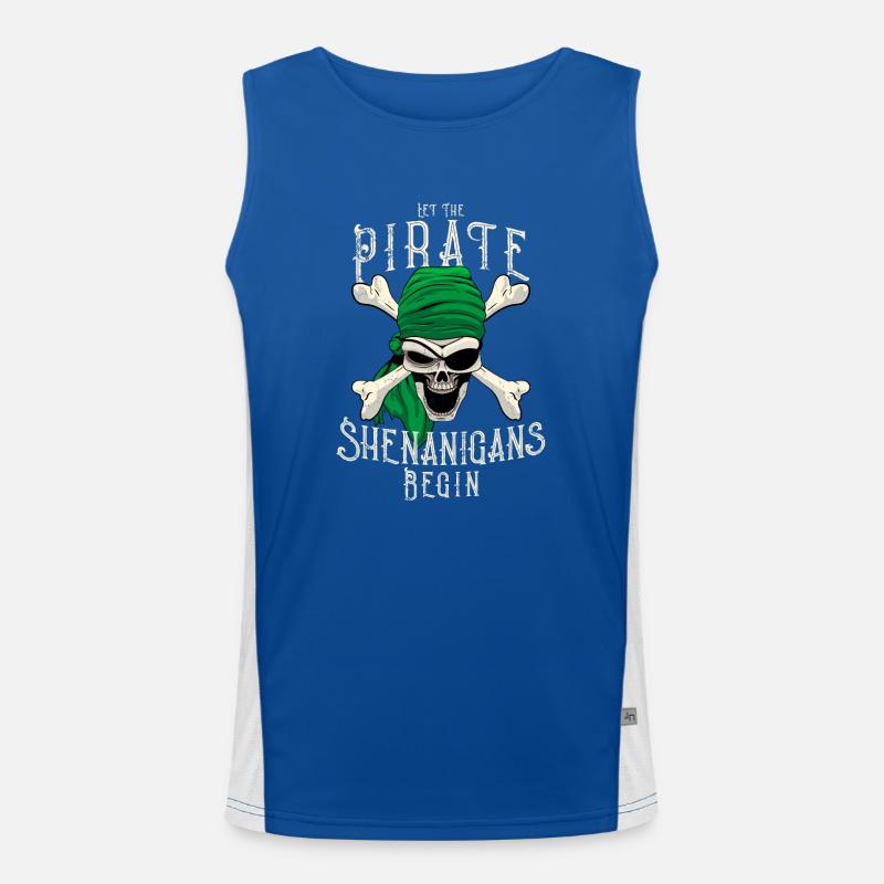 Que les manigances des pirates commencent - Pirate Skull Débardeur respirant contrasté Homme 