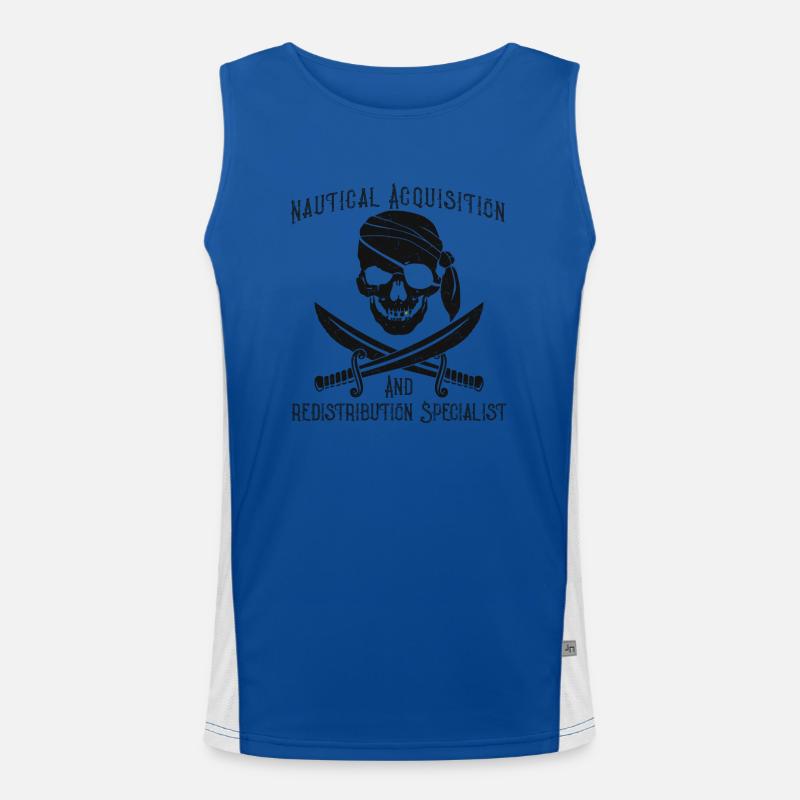 Pirate Acquisition And Redistribution Specialist Men's Functional Contrast Tank Top 