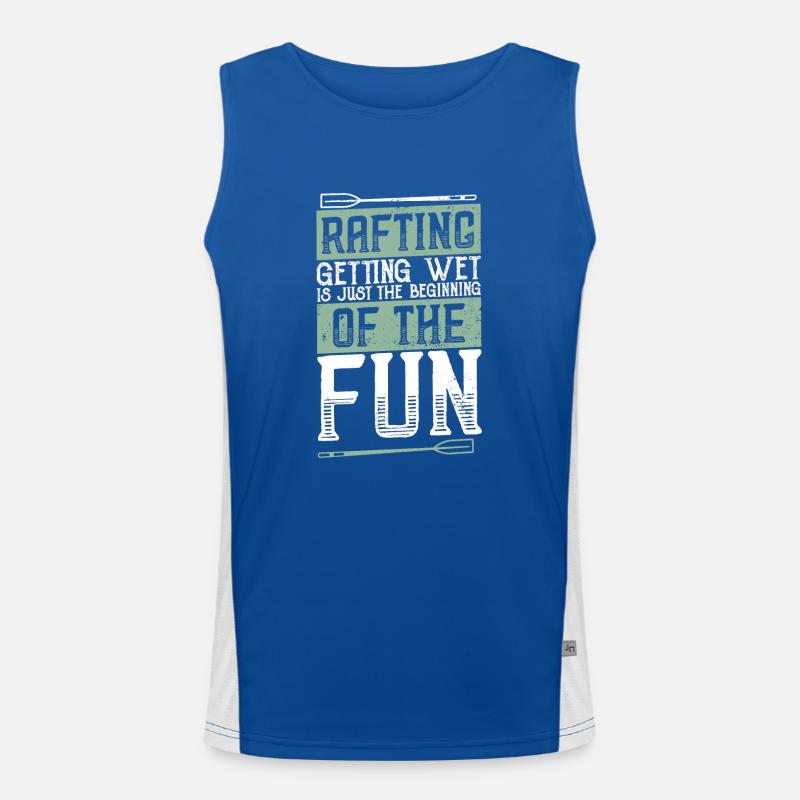 Fluss Rafting Funktionelles Kontrast-Tank Top für Männer 