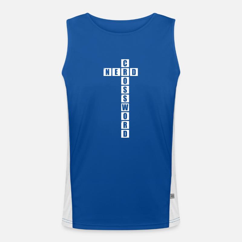 Mots croisés Débardeur respirant contrasté Homme 