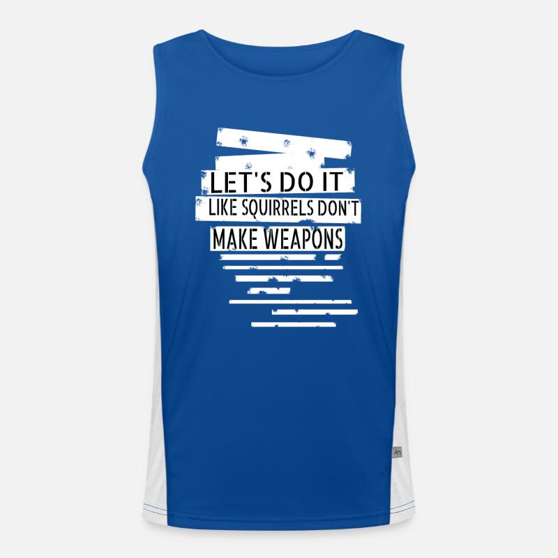 Global Peace Movement Sayings Peace Symbol Men's Functional Contrast Tank Top 
