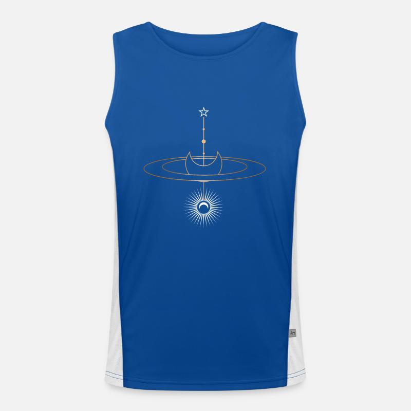 Space Between Us Débardeur respirant contrasté Homme 