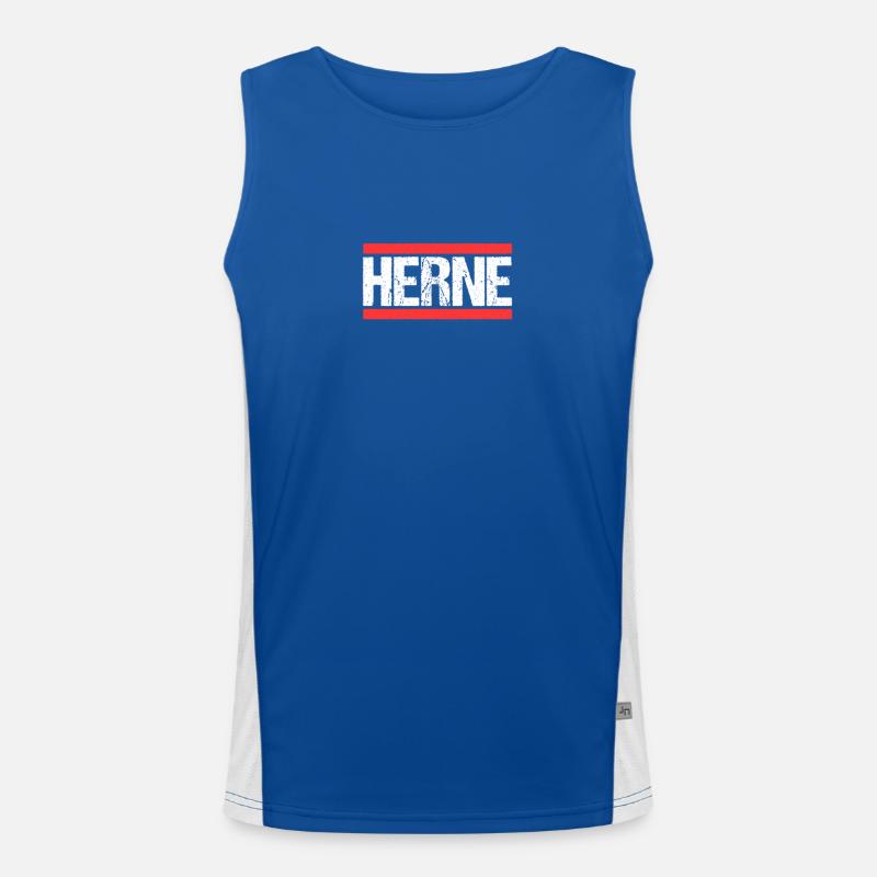 Hernerin Herner Herne Funktionelles Kontrast-Tank Top für Männer 