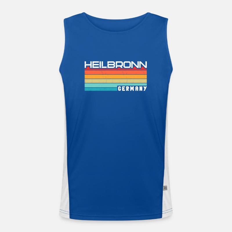 Heilbronnerin Heilbronner Heilbronn - Men's Functional Contrast Tank Top  - royal/white