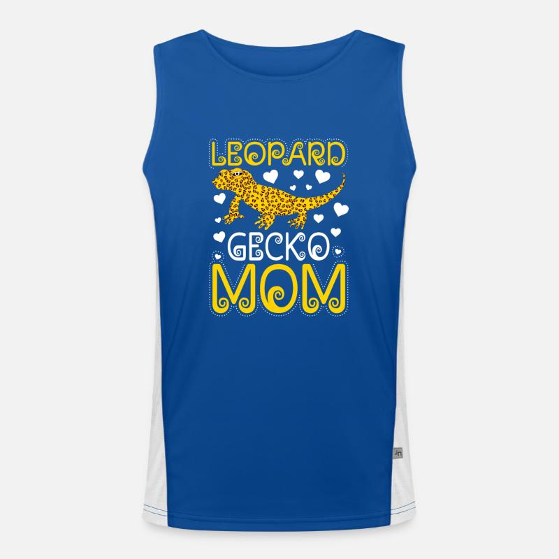 Leopard Gecko Lizard Lover Men's Functional Contrast Tank Top 