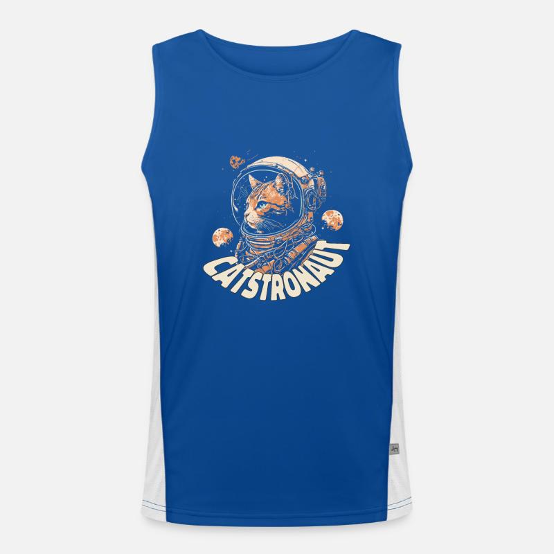 Chat astronaute Débardeur respirant contrasté Homme 