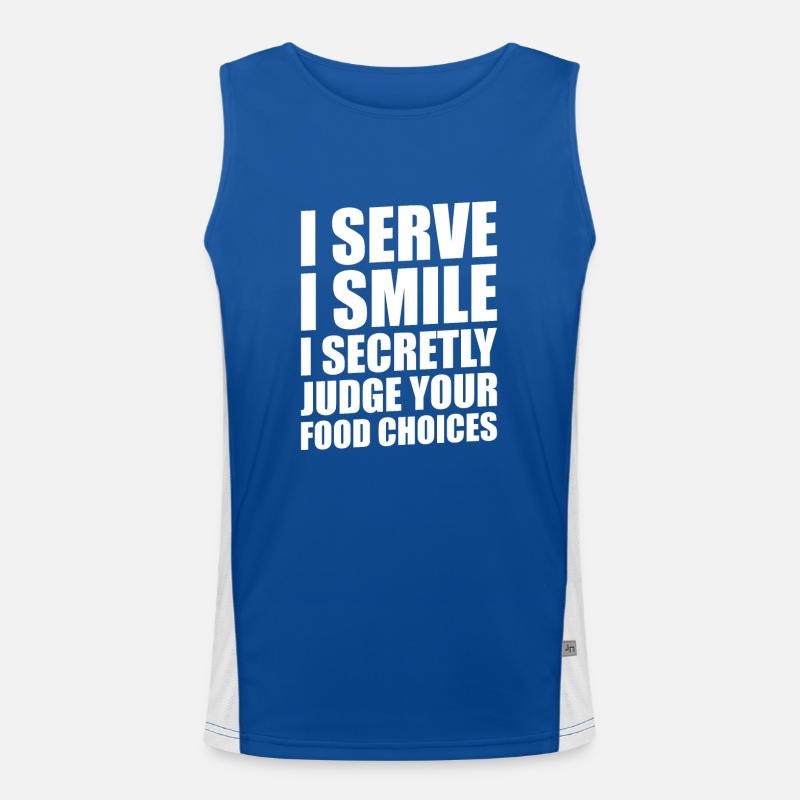 Diner Bar Kellnerin Kellner Funktionelles Kontrast-Tank Top für Männer 
