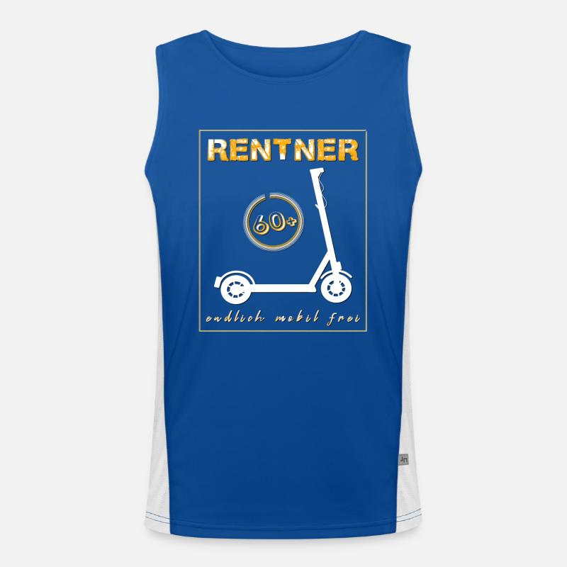 Rentner mobil Funktionelles Kontrast-Tank Top für Männer 
