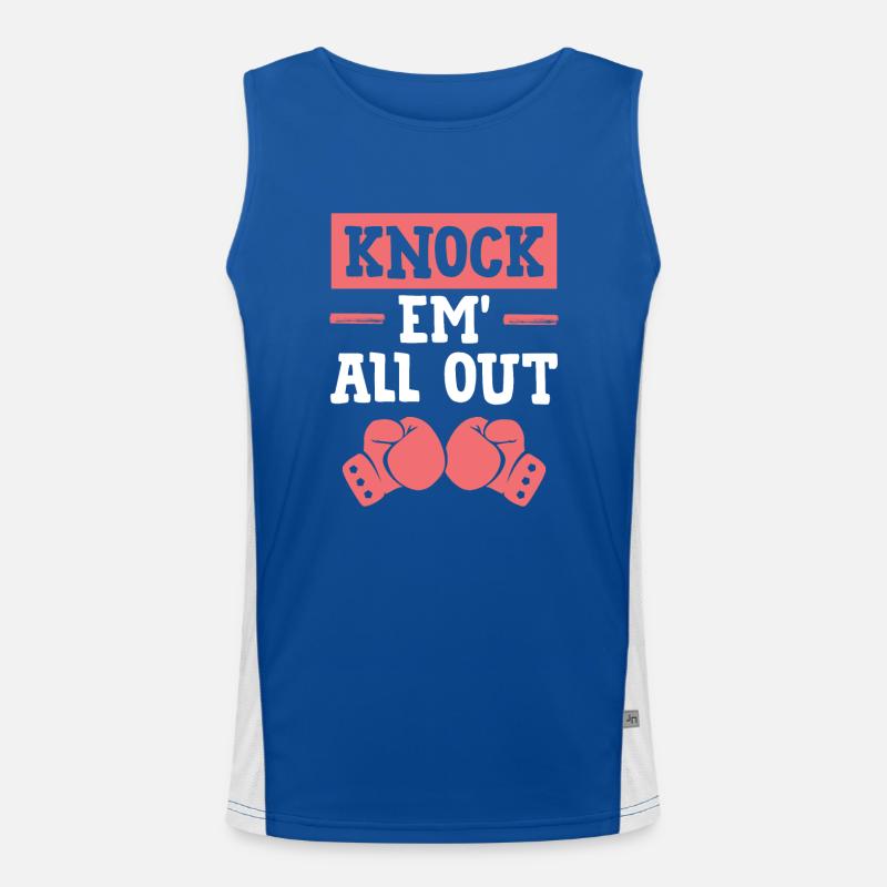 knock out boxes Men's Functional Contrast Tank Top 