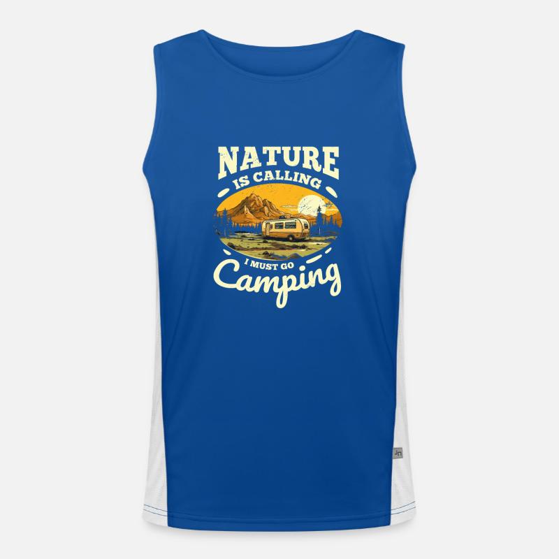 Camping Geschenk Camp Zelten Wohnmobil Wohnwagen Funktionelles Kontrast-Tank Top für Männer 