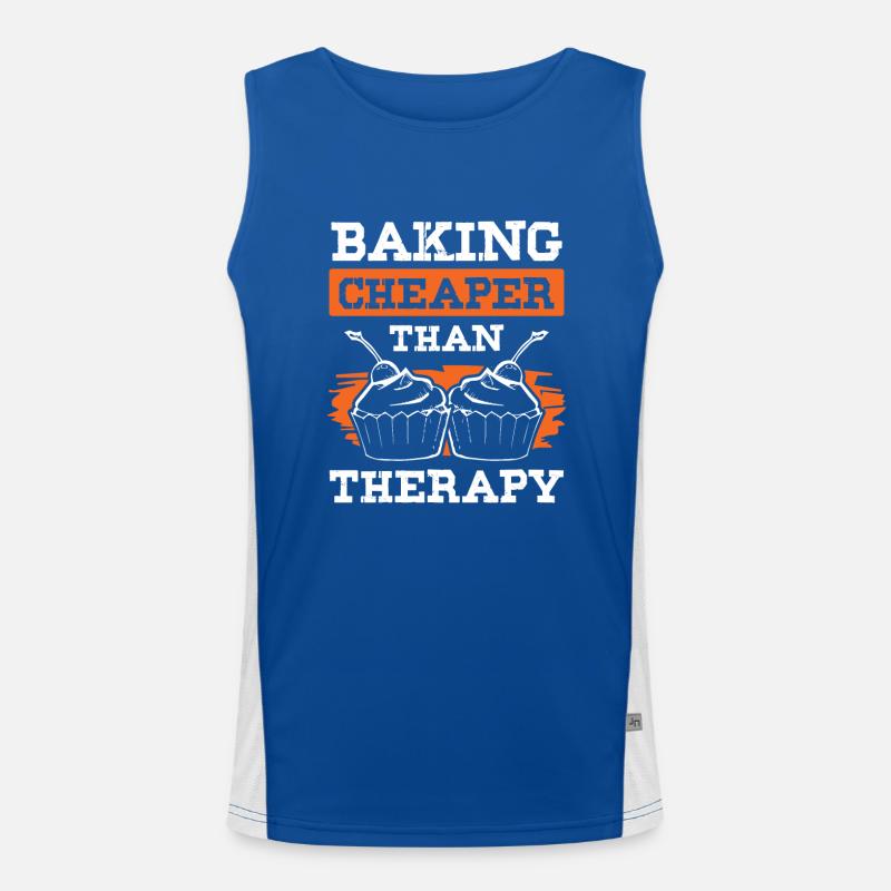 Baking cheaper than Therapy Funktionelles Kontrast-Tank Top für Männer 