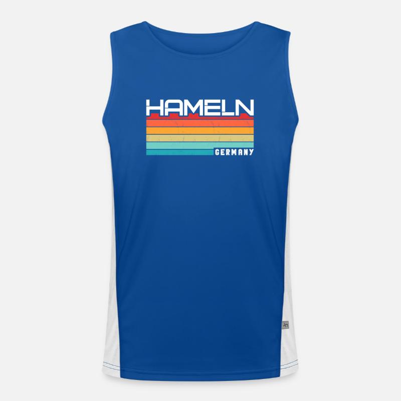 Hamelnerin Hamelner Hameln Funktionelles Kontrast-Tank Top für Männer 
