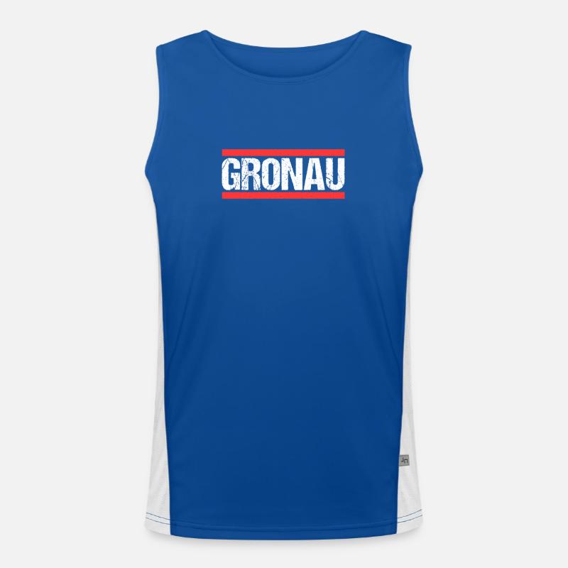 Gronauerin Gronauer Gronau Funktionelles Kontrast-Tank Top für Männer 