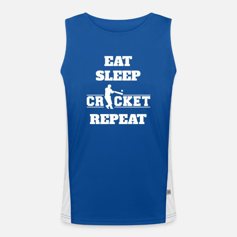 cricket cricket team cricket team cricket Men's Functional Contrast Tank Top 