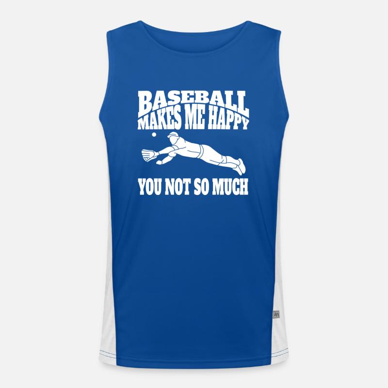 Baseball Baseball Player Baseball Baseball Team Men's Functional Contrast Tank Top 