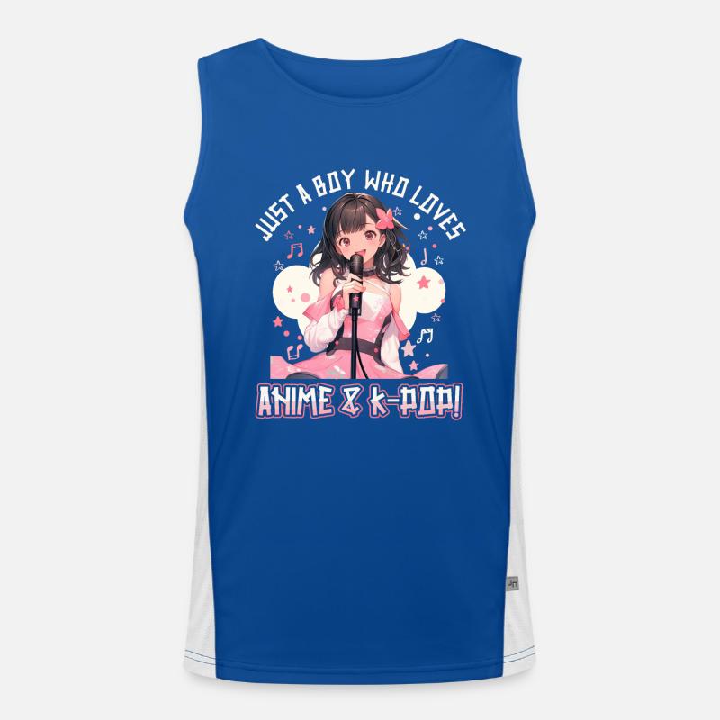 Juste un garçon qui aime l’anime et la K-Pop Débardeur respirant contrasté Homme 