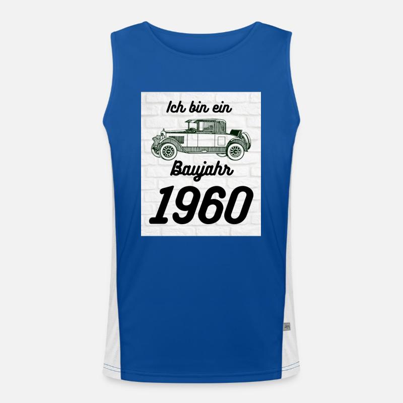 Oldtimer Funktionelles Kontrast-Tank Top für Männer 