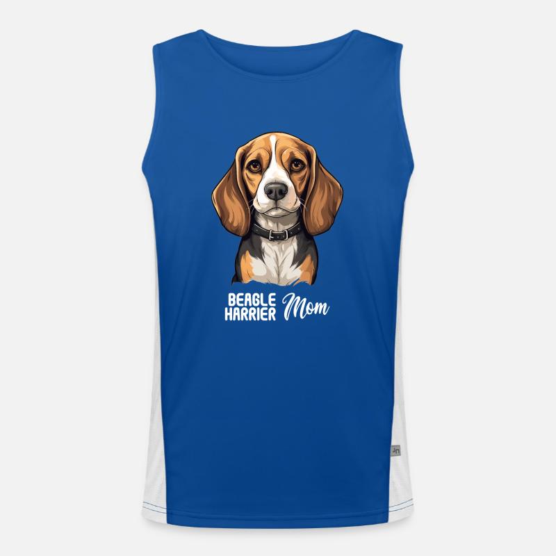 Hund Beagle Harrier Funktionelles Kontrast-Tank Top für Männer 