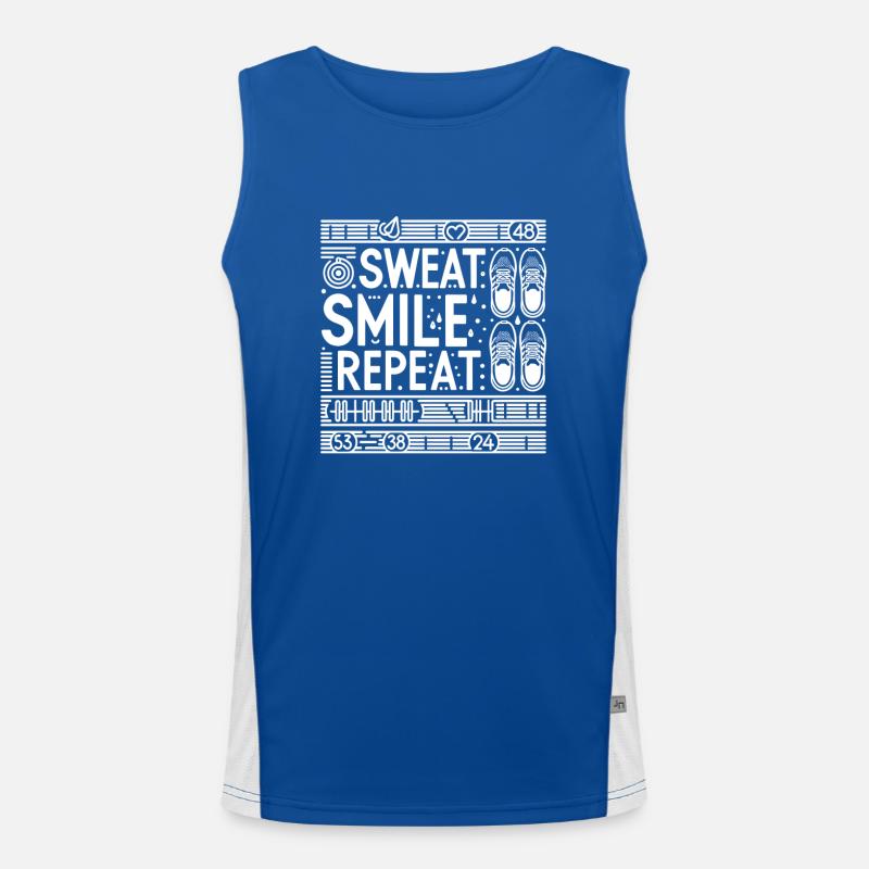 Sweat Smile Répéter Débardeur respirant contrasté Homme 