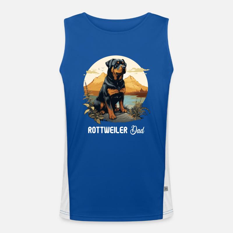Rottweiler Funktionelles Kontrast-Tank Top für Männer 