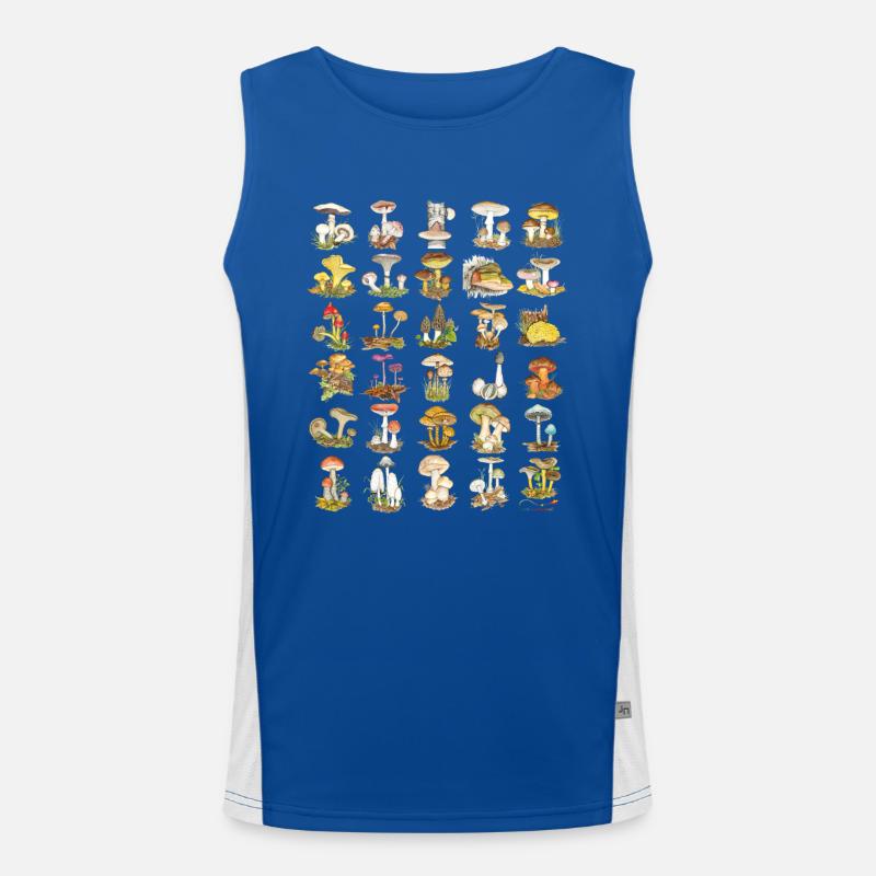 Mushroom Diversity Men's Functional Contrast Tank Top 
