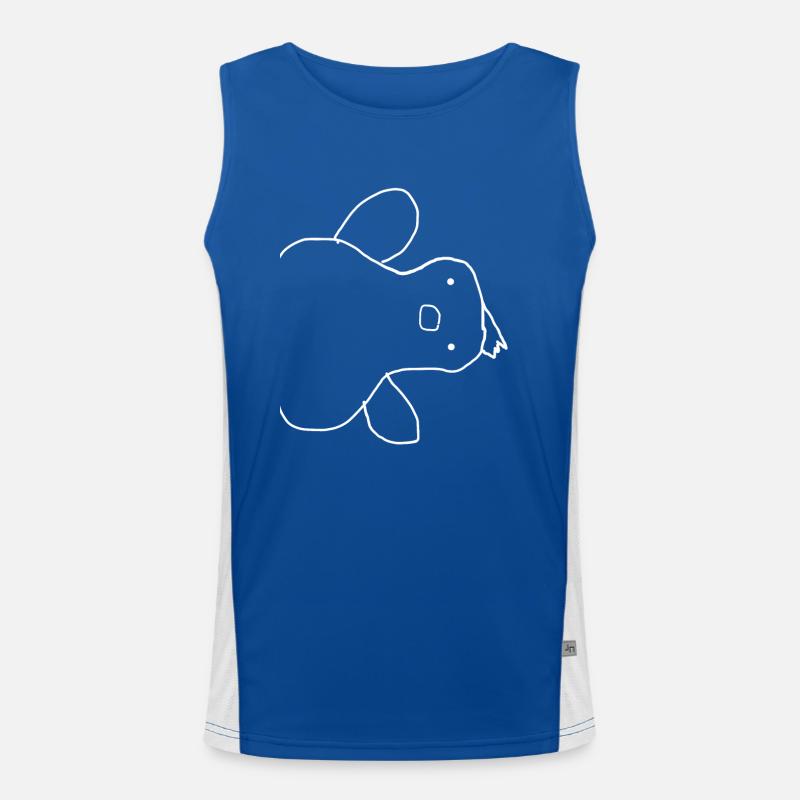 Poulet Débardeur respirant contrasté Homme 