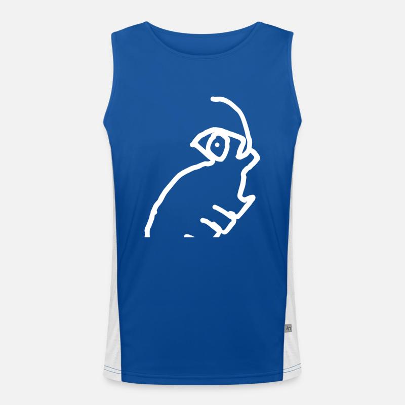 Chamäleon Tier Funktionelles Kontrast-Tank Top für Männer 