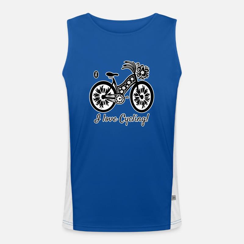 Love cycling Men's Functional Contrast Tank Top 