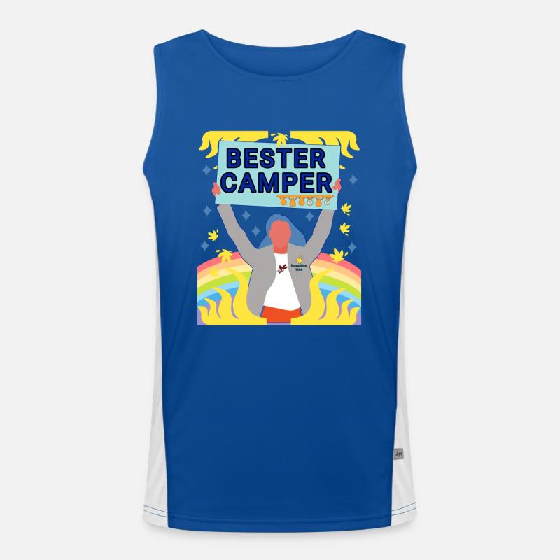 Camp - Camping Funktionelles Kontrast-Tank Top für Männer 