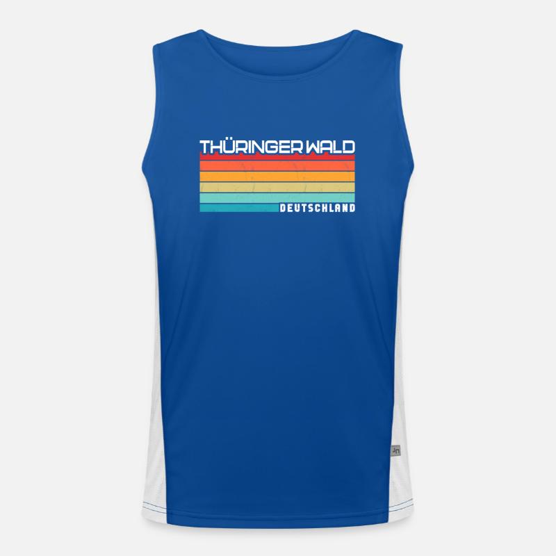 Thüringer Wald Funktionelles Kontrast-Tank Top für Männer 