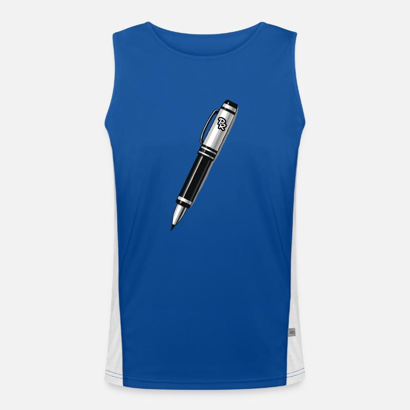 A ballpoint pen Men's Functional Contrast Tank Top 