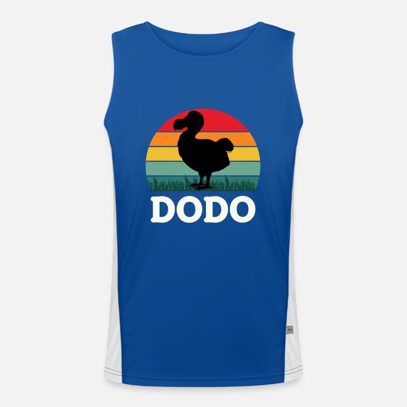 Bird Lover Flying Bird Dodo Men's Functional Contrast Tank Top 