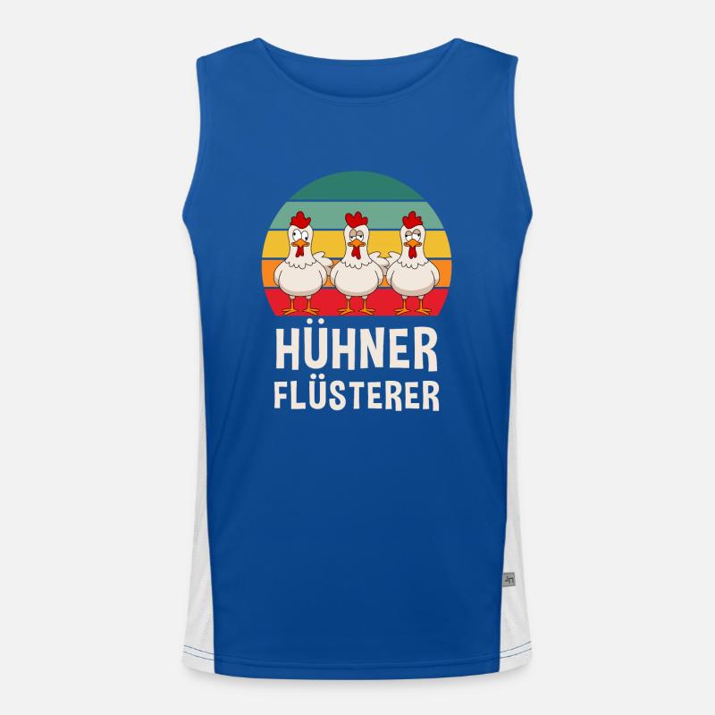 Hühner Flüsterer Huhn Hühnerhalter Hühner Funktionelles Kontrast-Tank Top für Männer 