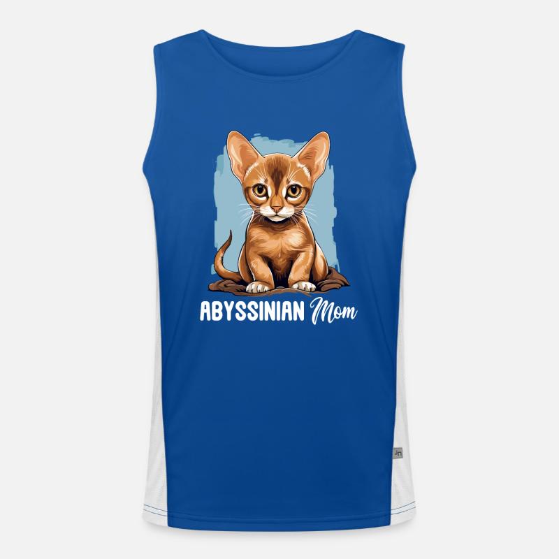 Chat d’Abyssinie Abessinierkatze Débardeur respirant contrasté Homme 