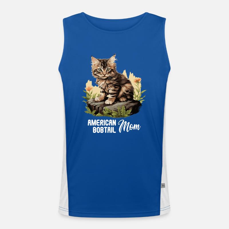 Chat Chats American Bobtail Débardeur respirant contrasté Homme 