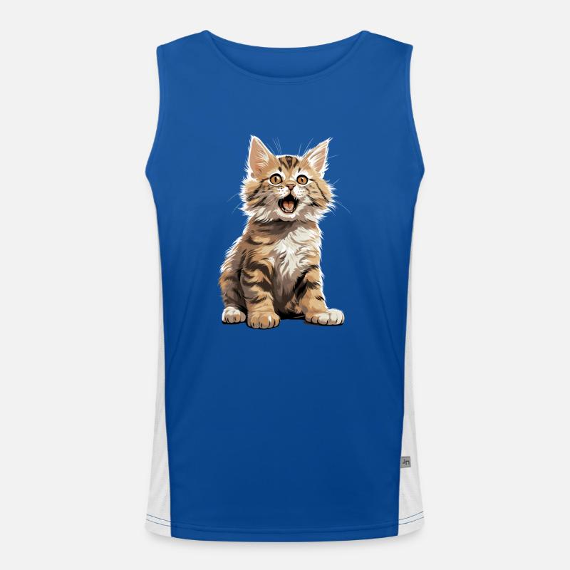Chat Chats American Bobtail Débardeur respirant contrasté Homme 