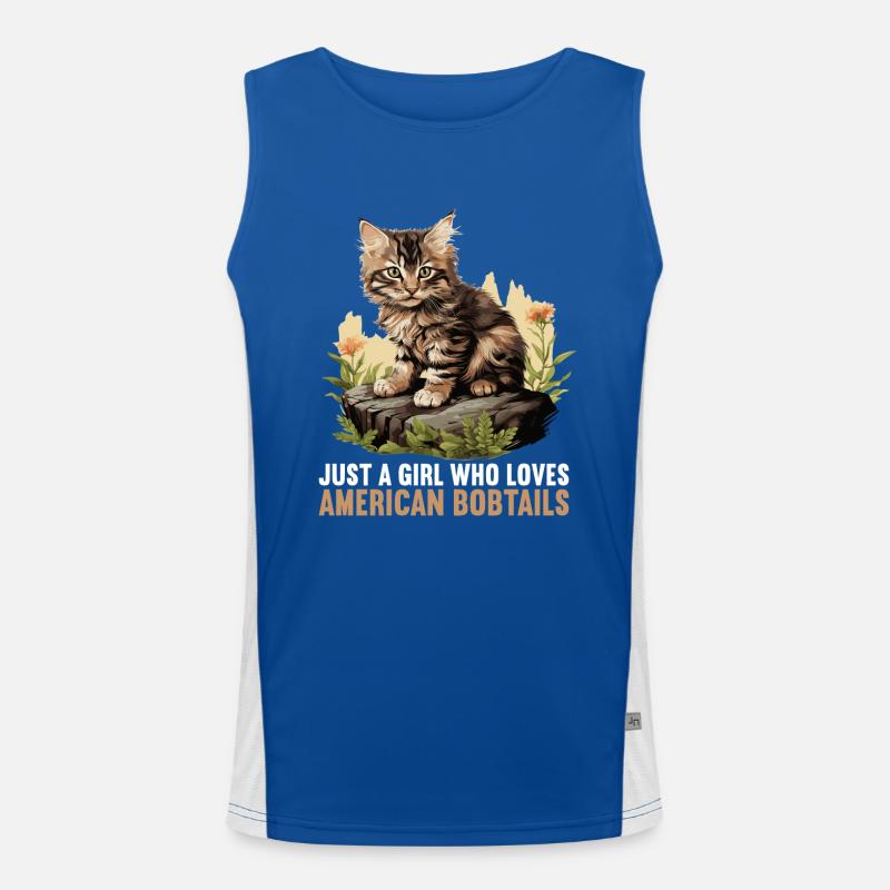 Chat Chats American Bobtail Débardeur respirant contrasté Homme 