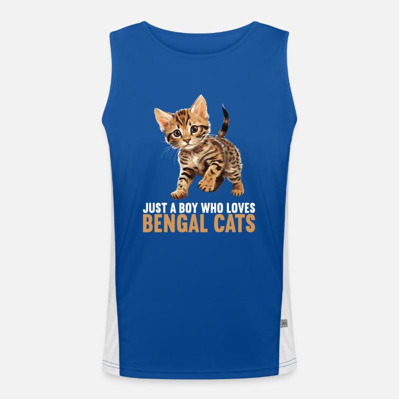 Chat du Bengale Bengalkatze Débardeur respirant contrasté Homme 